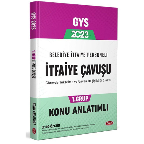 Kelepir Data Yayınları 2023 Gys Belediye Itfaiye Çavuşu 1. Grup Konu Anlatımlı Görevde Yükselme Komisyon