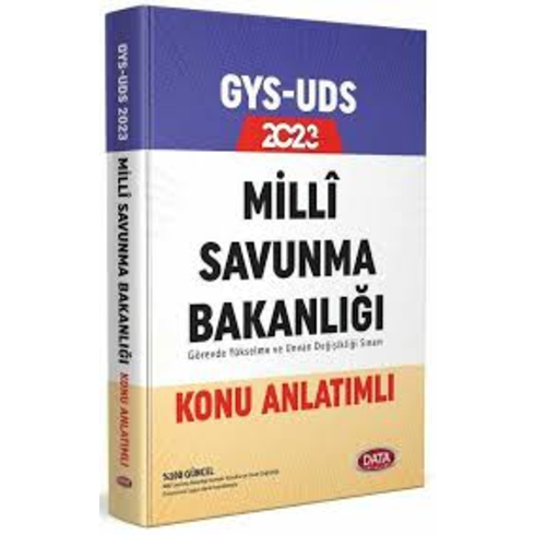 Kelepir Data Yayınları 2023 Milli Savunma Bakanlığı Gys Konu Anlatımlı Komisyon