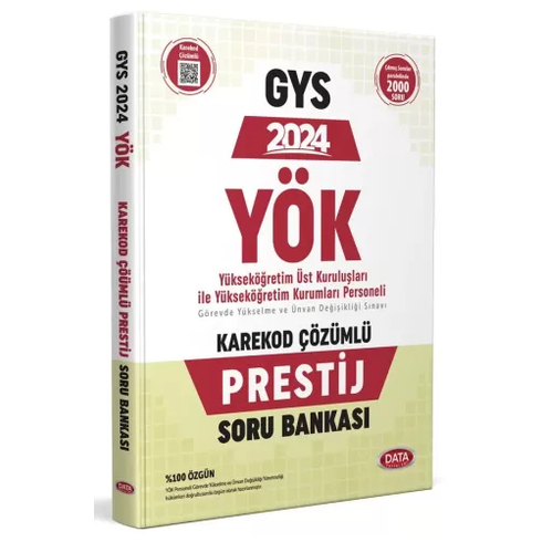 Kelepir Data Yayınları 2024 Yök Üst Kuruluşları Ile Yök Personeli Gys Prestij Soru Bankası - Karekod Çözümlü Komisyon