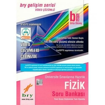 Kelepir Fizik B Orta Düzey Video Çözümlü Soru Bankası Gelişim Serisi