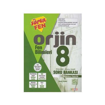 Kelepir Gama Okul Yayınları Orjin 8. Sınıf Fen Bilimleri Etkinlikli Konu Özetli Soru Bankası Komisyon