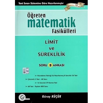 Kelepir Gür Limit Ve Süreklilik Öğreten Soru Bankası Güray Küçük