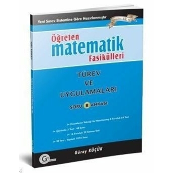 Kelepir Gür Yayınları Matematik Fasikülleri Türev Ve Uygulamaları Öğreten Soru Bankası Güray Küçük