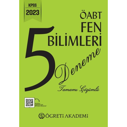 Kelepir Öğreti Akademi 2023 Öabt Fen Bilimleri Öğretmenliği 5 Deneme Tamamı Çözümlü Komisyon