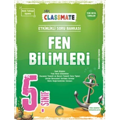 Kelepir Okyanus Yayınları 5. Sınıf Classmate Fen Bilimleri Soru Bankası Komisyon