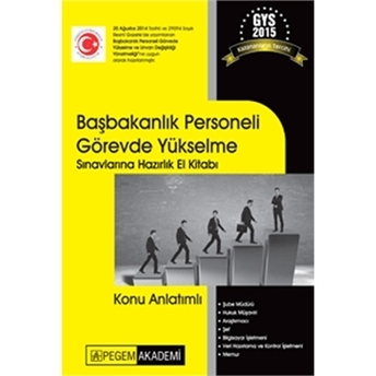 Kelepir Pegem Yayınları 2015 Başbakanlık Personeli Görevde Yükselme Sınavlarına Hazırlık El Kitabı Komisyon