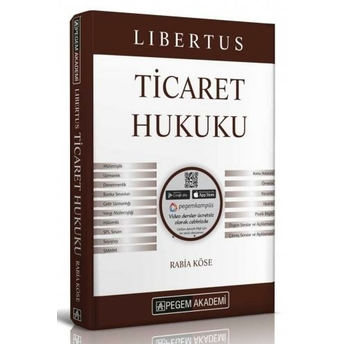 Kelepir Pegem Yayınları 2020 Kpss A Grubu Libertus Ticaret Hukuku Konu Anlatımı Rabia Köse