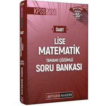 Kelepir Pegem Yayınları 2020 Kpss Öabt Lise Matematik Tamamı Çözümlü Soru Bankası Komisyon