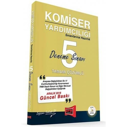 Kelepir Yargı Komiser Yardımcılığı Sınavlarına Hazırlık Tamamı Çözümlü 5 Deneme Sınavı Komisyon