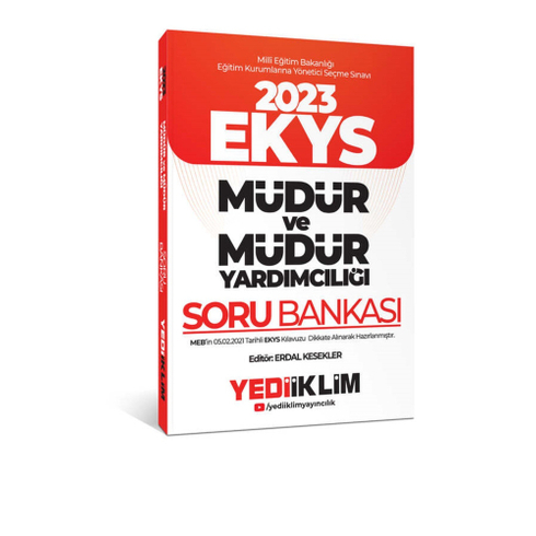 Kelepir Yediiklim Yayınları 2023 Meb Ekys Müdür Ve Müdür Yardımcılığı Soru Bankası Komisyon