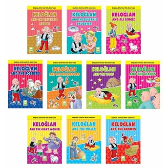 Keloğlan English Stories With Excercise - 10 Kitap Mustafa Ziyalan