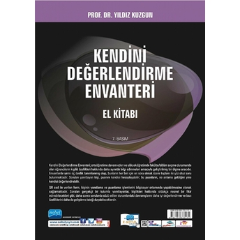 Kendini Değerlendirme Envanteri El Kitabı ( Cd Ilaveli ) - Yıldız Kuzgun