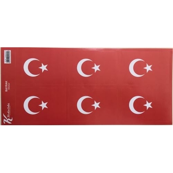 Keskin Color Bayrak Sticker 6 Lı