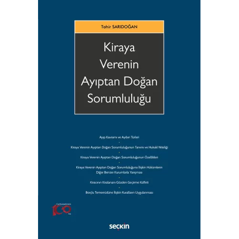 Kiraya Verenin Ayıptan Doğan Sorumluluğu Tahir Sarıdoğan