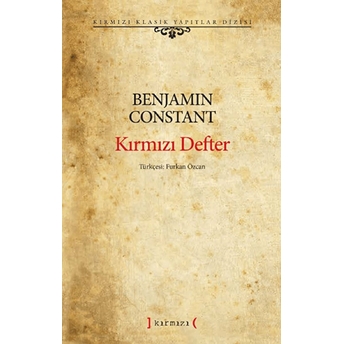 Kırmızı Defter Benjamin Constant