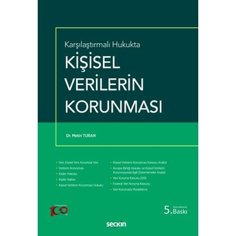 Kişisel Verilerin Korunması Metin Turan