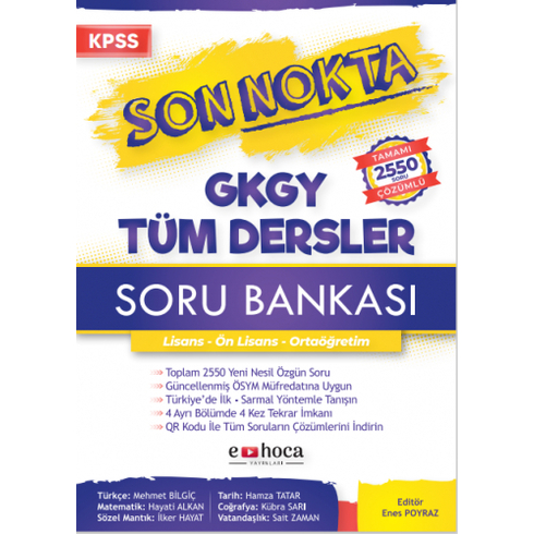 Kişisel Yayınlar Kpss Genel Yetenek Genel Kültür Son Nokta Soru Bankası Tek Kitap Çözümlü