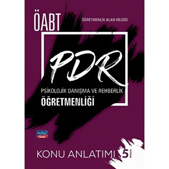 Kişisel Yayınlar Öabt Pdr Psikolojik Danışma Ve Rehberlik Öğretmenliği - Konu Anlatımı