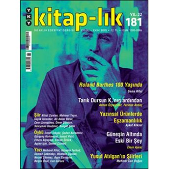 Kitap-Lık Dergisi Sayı: 181 Eylül Ekim 2015 Kolektif