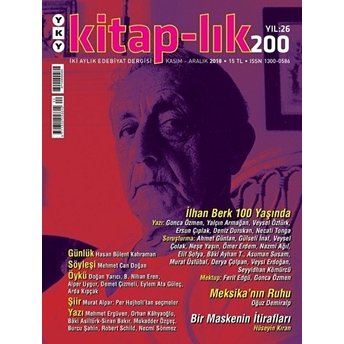 Kitap-Lık Dergisi Sayı: 200 Kasım - Aralık 2018 Kolektif