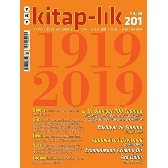 Kitap-Lık Dergisi Sayı: 201 Ocak - Şubat 2019 Kolektif