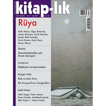 Kitap-Lık Sayı: 108 Aylık Edebiyat Dergisi Kolektif