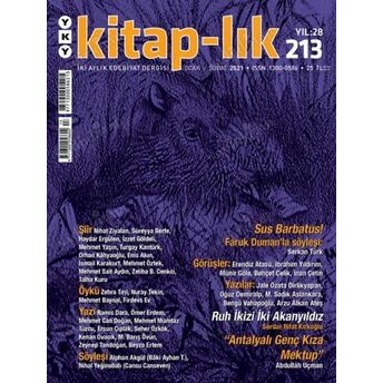 Kitap-Lık Sayı 213 - Iki Aylık Edebiyat Dergisi