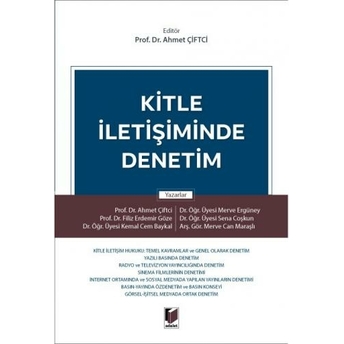 Kitle Iletişiminde Denetim Ahmet Çiftci