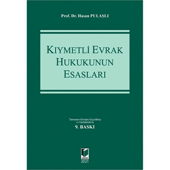 Kıymetli Evrak Hukukunun Esasları Ciltli Hasan Pulaşlı