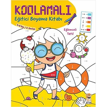 Kodlamalı Eğitici Boyama Kitabı - Eğlenceli Tatil Kolektif