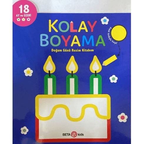 Kolay Boyama Doğum Günü Resim Kitabım Kolektif