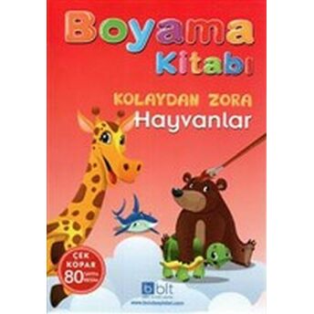 Kolaydan Zora Boyama Kitabı Hayvanlar Işmaıl Bulut Ğönülalan