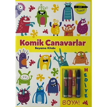 Komik Canavarlar Boyama Kitabı - Minik Ressamlar Kolektif