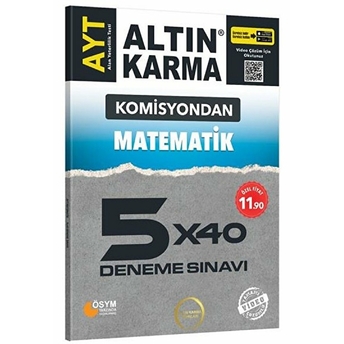 Komisyondan Ayt Matematik 5X40 Deneme Sınavı Kolektif