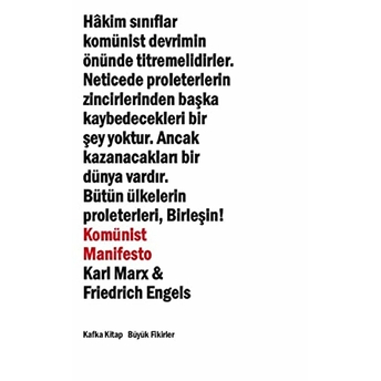 Komünist Manifesto Karl Marx, Friedrich Engels