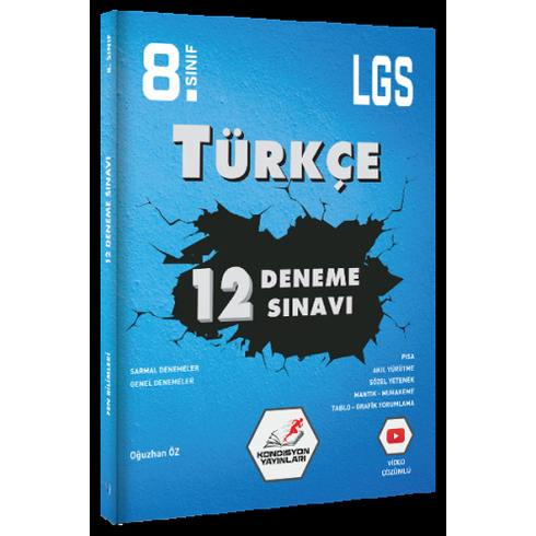 Kondisyon 8. Sınıf Lgs Türkçe 12'Li Deneme Sınavı