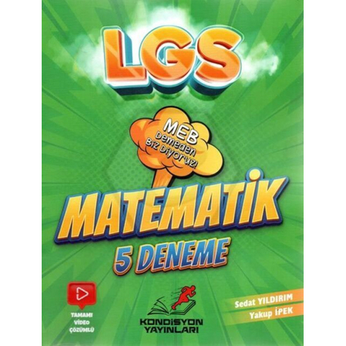 Kondisyon Yayınları 8. Sınıf Lgs Matematik 5'Li Deneme Sınavı Komisyon