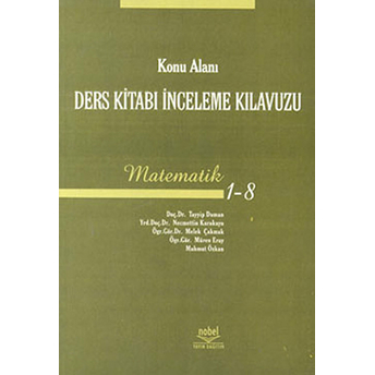 Konu Alanı Ders Kitabı Inceleme Kılavuzu Matematik 1 - 8