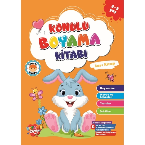 Konulu Boyama Serisi-Sarı Kitap 2-3 Yaş Abdullah Karaca