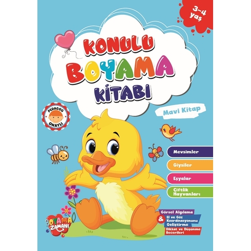 Konulu Boyama Serisi-Yeşil Kitap 3-4 Yaş Abdullah Karaca