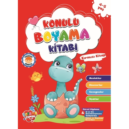 Konulu Boyama Serisi-Yeşil Kitap 4-5 Yaş Abdullah Karaca