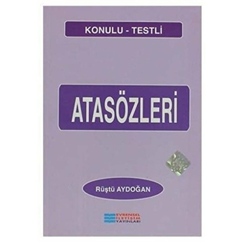 Konulu-Testli Atasözleri Rüştü Aydoğan