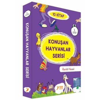 Konuşan Hayvanlar Serisi 1. Sınıf Renkli Heceli 10 Kitap Müzehher Özgün