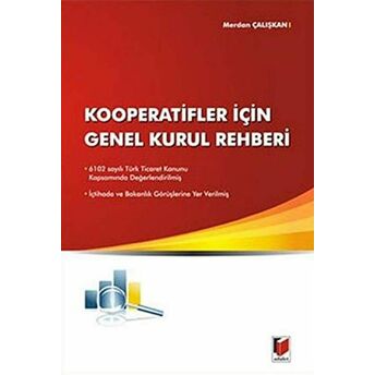 Kooperatifler Için Genel Kurul Rehberi Merdan Çalışkan