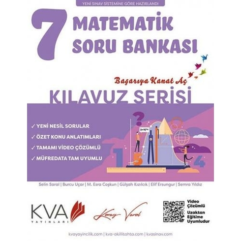 Koray Varol Akademi 7.Sınıf Kılavuz Serisi Matematik Soru Bankası