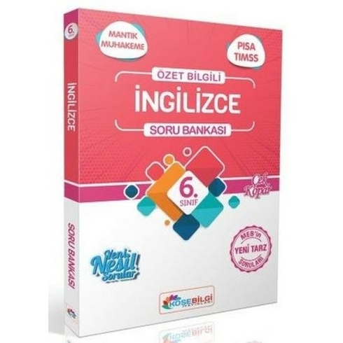 Köşe Bilgi Yayınları 6. Sınıf Ingilizce Özet Bilgili Soru Bankası