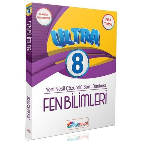 Köşe Bilgi Yayınları Ultra Yeni Nesil Çözümlü Fen Bilimleri Soru Bankası 8. Sınıf