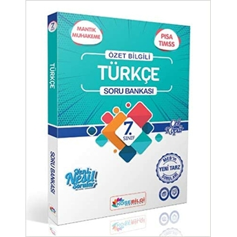 Köşebilgi Yayınları 7. Sınıf Türkçe Özet Bilgili Soru Bankası Komisyon