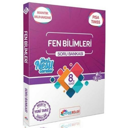 Köşebilgi Yayınları 8. Sınıf Özet Bilgili Fen Bilimleri Soru Bankası