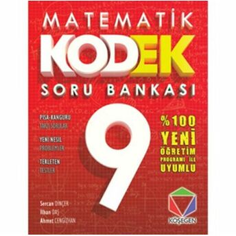 Köşegen Matematik Kodek 9 Soru Bankası (Yeni) Sercan Dinçer Ilhan Daş Ahmet Cengizhan